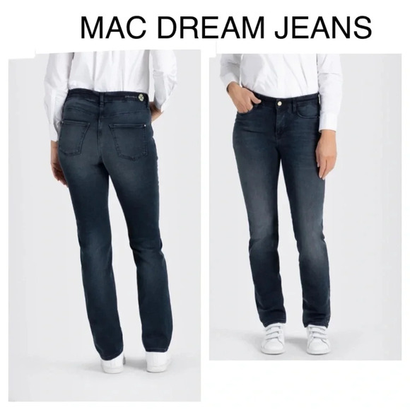 MAC Dream Jeans Denim - MAC Dream Jeans Slim Fit with silver beading Size 30